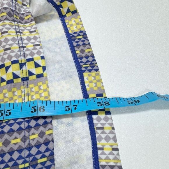 Prana Maxi Dress Womens Medium Blue Yellow Racerback Activewear flowy - Picture 2 of 9